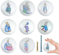 1.5" 8 PCS Unique Rabbit Theme Animal Ceramic Cabinet Knob Handles Cute Safari Animal Nursery Kids Room Wardrobe Dresser Drawer Knobs Pulls
