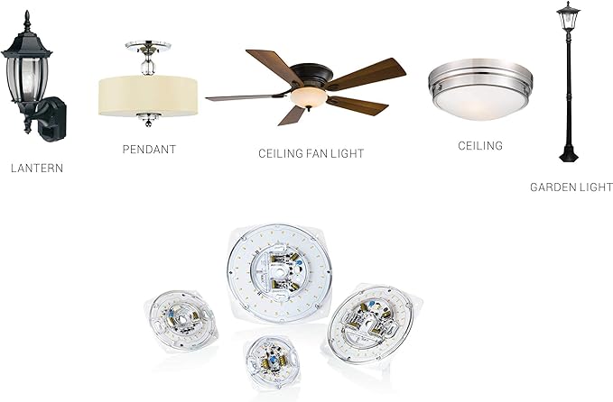 5.5" LED Light Engine, 23W 1700LM, 3000K Warm White, Retrofit Module for Ceiling Lights, Ceiling Fans, Pendants, Lanterns, Garden Lights, UL/ES/JA8 Certified