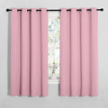 NICETOWN Bedroom Curtain Panels Blackout Draperies, Thermal Insulated Solid Grommet Blackout Curtains/Drapes (Crystal Pink, 1 Pair, 55 by 68-inch)