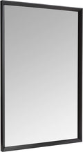 Amazon Basics Rectangular Wall Mount Mirror 24" x 36", Peaked Trim, Black
