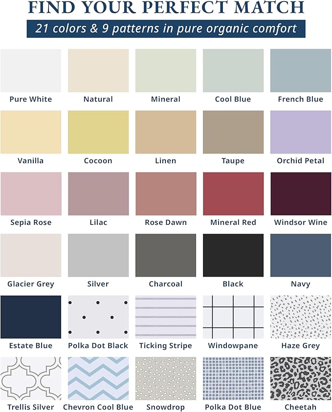 LANE LINEN 100% Organic Cotton Full Sheets Set, Soft & Comfy Percale Weave Fully Elasticized Reinforced Seams Sustainably Produced Oeko Tex Certified Deep Pocket Cotton Full Size Sheet - Cool Blue