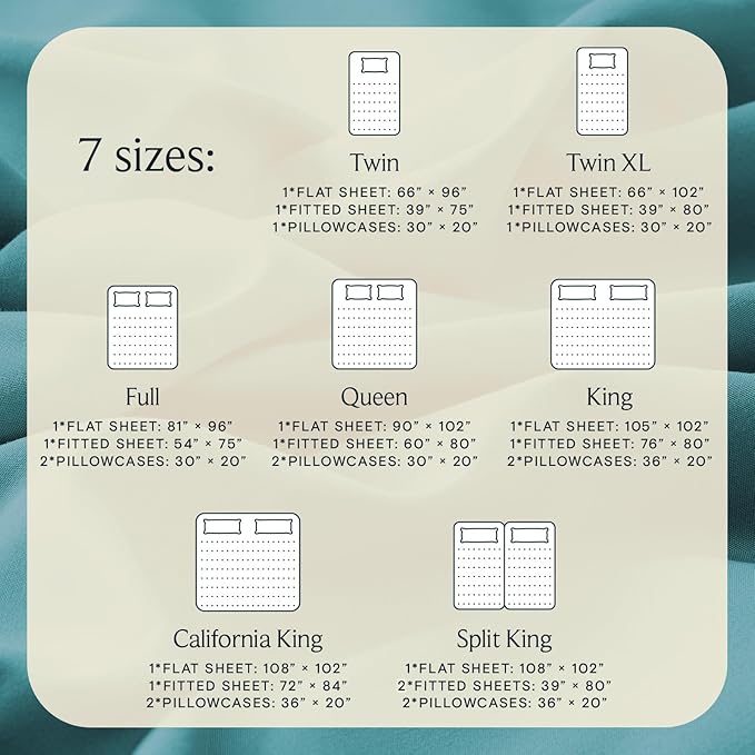 LuxClub 4 PC Queen Sheet Set, Deep Pockets Wrinkle Free Cooling Bed Sheets Hotel Bedding for Women, Men, Kids & Teens, Includes 1 Fitted Sheet, 1 Flat Sheet and 2 Pillowcases - Silky Soft Teal