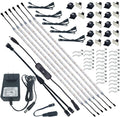 Litever Under Cabinet Light, 6 PCS 20 Inches Flexible LED Strips with Power Adapter, 24W,1800 Lumen, Daylight 5000K. Suitable for Kitchen Cabinets, Counters, Under Shelf, Closets (6-Strip-5000K)