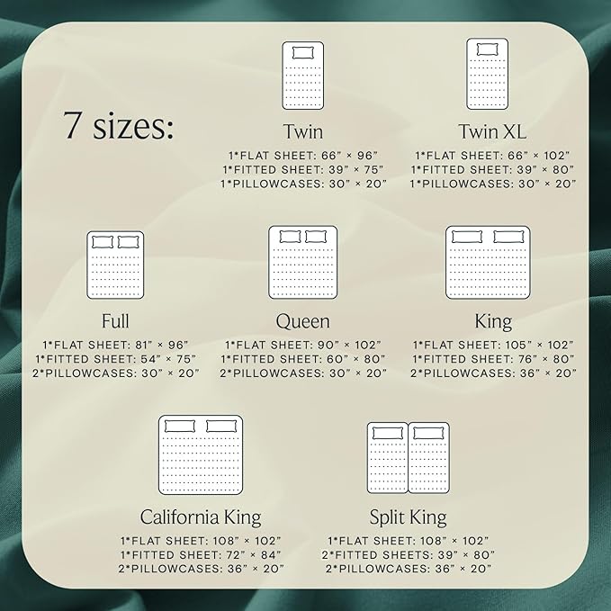 LuxClub 4 PC Queen Sheet Set, Deep Pockets Wrinkle Free Cooling Bed Sheets Hotel Bedding for Women, Men, Kids & Teens, Includes 1 Fitted Sheet, 1 Flat Sheet and 2 Pillowcases - Silky Soft Emerald