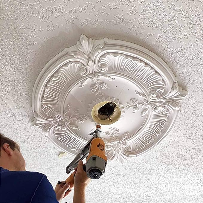 Ekena Millwork Bradford Ceiling Medallion, Cloud Burst