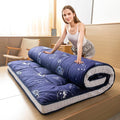 MAXYOYO Navy Space Adventure Futon Mattress, Japanese Floor Mattress Quilted Bed Mattress Topper, Extra Thick Folding Sleeping Pad Breathable Floor Lounger Guest Bed for Camping Couch, Full