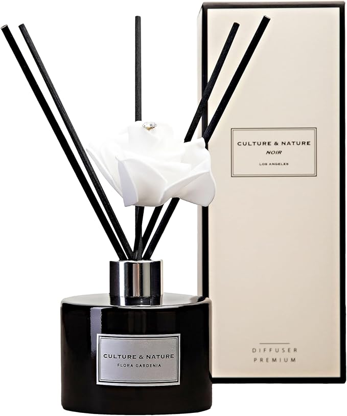 CULTURE & NATURE Reed Diffuser Set (6.7oz, Flora Gardenia)