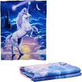 Dawhud Direct Unicorn Throw Blanket - 50x60 Inches Soft Plush Unicorn Fleece Blanket for Girls and Boys - Cozy Unicorn Kingdom Plush Throw for Bed or Couch - Thoughtful Gift for Kids and Adults