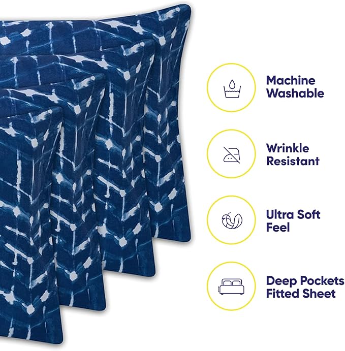 King Size Bed Sheets - 6 Piece 1500 Supreme Collection Fine Brushed Microfiber Deep Pocket King Sheet Set Bedding - 2 Extra Pillow Cases, Great Value, King, Monroe