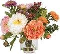 Nearly Natural 4689 Mini Peony Silk Arrangement,Assorted 10 x 10 x 10