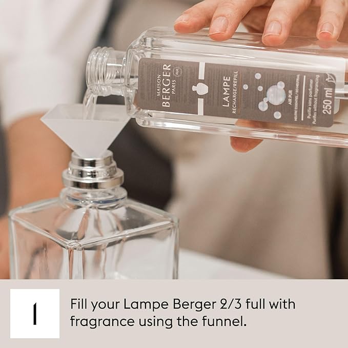 Maison Berger Sparkling Zest Fragrance Refill – 1 Liter (33.8 Fluid Ounces) Lampe Berger Oil for Home Diffuser, Air Freshener Citrus Grapefruit Scent, 160 Hours Aroma, Essential Oil
