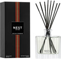 NEST New York Reed Diffuser, Sicilian Tangerine - 5.9 fl oz - Fragrance for Up to 90 Days - Reusable, Refillable Glass Holder - Includes 8 All-Natural Reed Sticks - Flame Free