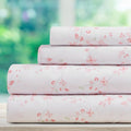 DREAMCARE King Size Sheets - Floral Sheets Bed Set - 4pcs King Sheet - Cooling Bed Sheets - King Size Sheet Sets - Soft & Long Lasting - Floral Blossom