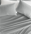 Linen Market Double-Brushed Microfiber King Sheet Set 4 Piece – Oeko-TEX Certified Ultra Soft & Wrinkle-Free - 16" Deep Pocket Sheets - Easy Care King Size - Light Gray