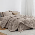 Love's cabin Twin XL Comforter Set Burlwood, 5 Pieces Twin XL Bed in a Bag, All Season Twin XL Bedding Sets with 1 Comforter, 1 Flat Sheet, 1 Fitted Sheet, 1 Pillowcase and 1 Pillow Sham
