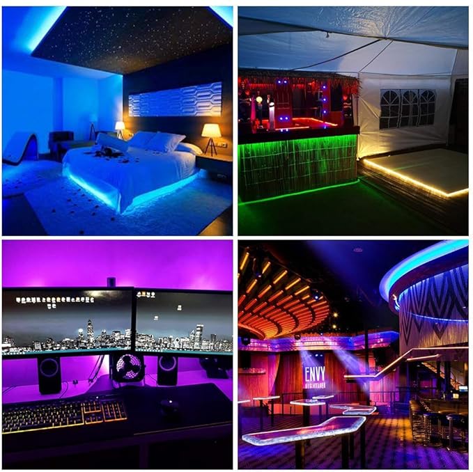SEZO WS2812B LED Strip Light 3.3FT/1M 144LEDs/m Individually Addressable Programmable 5050SMD Digital RGB Alloy Wires Flexible Dream Color IP30 Non-Waterproof PCB White DC5V