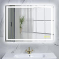 28x36 Inch Bathroom LED Mirror Lighted Bathroom Mirror LED Vanity Mirror with Lights Wall Mounted Anti-Fog Color Dimmable Mirror with Memory (Horizontal/Vertical)