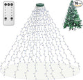 Christmas String Lights for Tree, 400 LEDs Christmas Tree Lights with Memory Function & 8 Modes, 6.6FT x 16 Lines Fairy Lights with Remote Control & Timer for Christmas Tree Decorations - Cold White