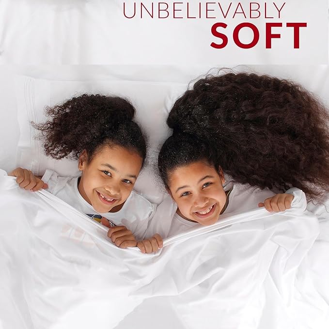 Mellanni Extra Deep Full Sheets - 4 PC Iconic Collection Bedding - Hotel Luxury, Ultra Soft, Cooling Bed Sheets - Wrinkle, Fade, Stain Resistant (Full, Light Gray)