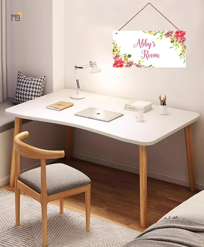 Personalized Signs Flowers Sign Wall Art Decoration Exquisite Decorative Signs Custom Name for Kids Room Wall Art Decor Outer Space Themed Nursery Decor For Girls Bedroom