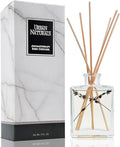 Urban Naturals Lavender Fields Oil Essential Oil Reed Diffuser Set with Real Lavender! French Blossoms, Geranium & Clary Sage – Sleek Rectangular Refillable Glass Bottle – Made in The USA