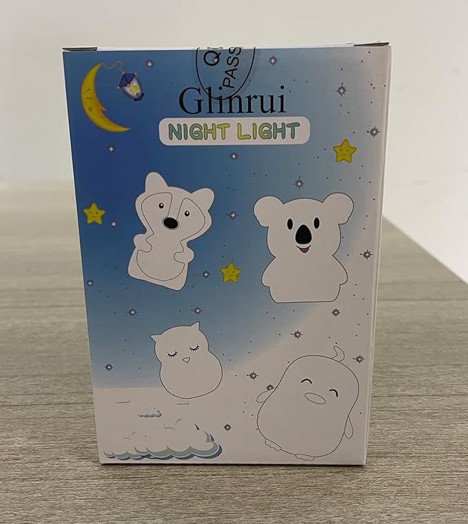 Night Lights Dog Silicone Bedside lamp for Children, Baby Nursery Light Decorative Lamps Decompression Light - Break Resistant/Eye Caring/Adjustable Brightness & Color/Time Setting - Medium