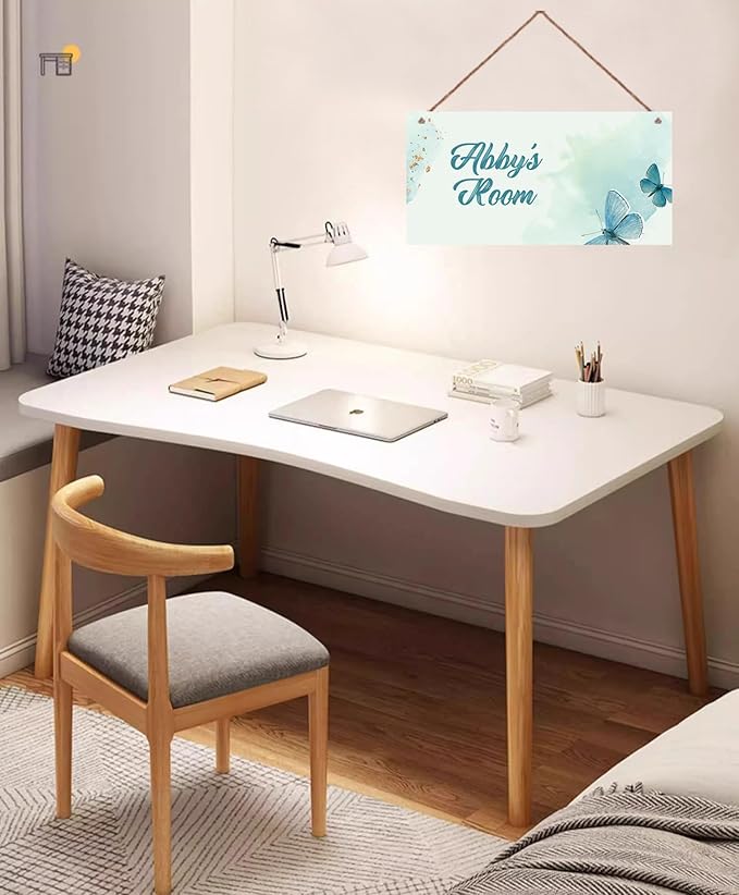 Personalized Signs Flowers Sign Bird Wall Art Decoration Exquisite Decorative Signs Custom Name for Kids Room Wall Art Decor Nursery Decor For Boys Bedroom Girls Room