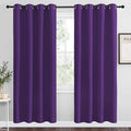 NICETOWN Purple Blackout Curtains 78 inches Long, Niose Reducing and Thermal Insulated Room Darkening Curtains for Girls Bedroom Living Room Window Decoration (55 inches Wide, 2 Panels)