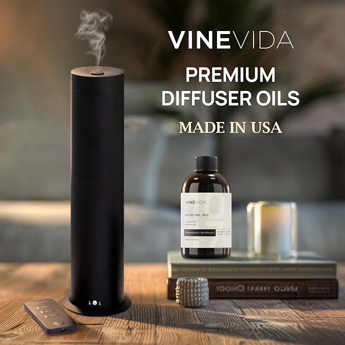 VINEVIDA [16 Fl Oz] Scent NO. 1101 Fragrance Oil for Cold Air Diffusers, Aromatic Notes of Amber Peony Starfruit, Essential Oils for Diffuser Oil Refill & Air Freshener Room Spray