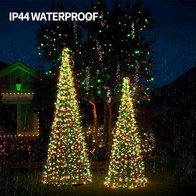Dazzle Bright Color Changing Christmas Lights, 33ft 100 LED RGB String Lights with Remote & Timer, USB Powered Fairy Lights for Indoor Outdoor Xmas Tree Party Wedding Halloween Decorations
