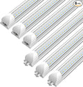 CNSUNWAY LED Shop Lights 2FT, 20W 5000K Daylight White Under Cabinet Lighting, V-Shaped Linkable T8 Tube Light Fixtures, Shop Light for Workbench, Kitchen, Workshop, ETL Listed(6 Pack)