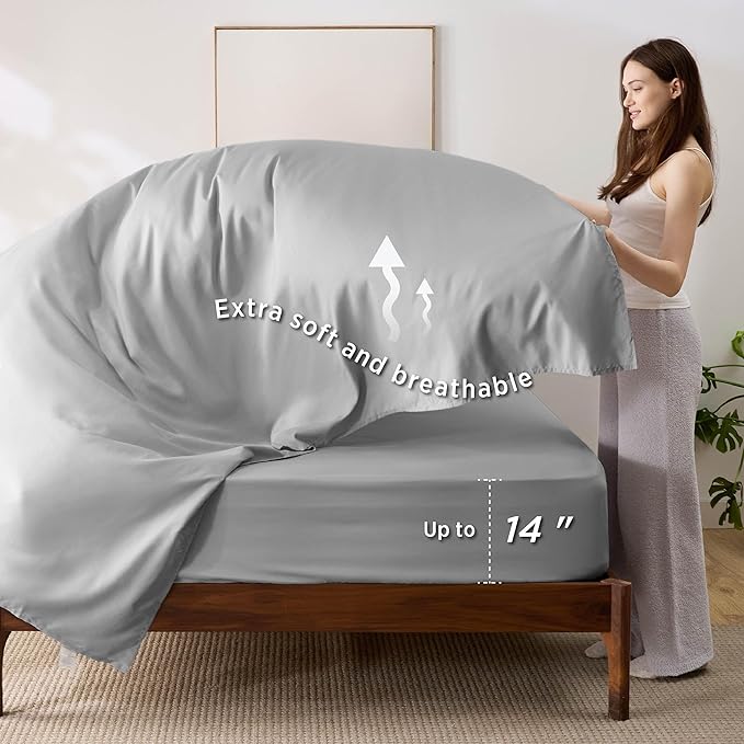 Bedsure Full Size Comforter Set - 7 Pieces Reversible Navy Bedding, Full Size Bed Set for All Seasons, Bed in a Bag with Down Alternative Comforter, Sheets, Pillowcases & Shams