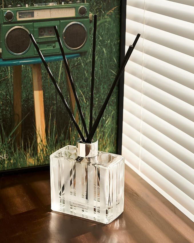 M&SENSE Citrus Zest Scent Diffuser - 7.04oz Reed Diffusers for Home, Scented Diffuser Gifts for Women, Home Fragrance Diffusers with Sticks for Bathroom Bedroom & Shelf Décor