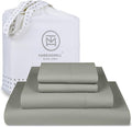 Threadmill Luxury 800 Thread Count Full Size 100% Cotton Sheets - Moonrock Grey Sateen Weave Bed-Sheets, Better Than Egyptian Cotton, 4 Pc Solid Bed Set, Fits 16" Deep Pocket