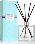 M&SENSE Linen Breeze Reed Diffuser Set - 7.04oz Scented Diffusers for Home with Sticks, Shelf Decor for Bedroom Bathroom Office for Women Friend