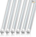 CNSUNWAY 2FT LED Shop Light, 20W 3000K Warm White, T8 LED Tube Light, Ceiling and Utility Shop Lights, Linkable Under Counter Lights for Kitchen, Garage, Workbench, Basement, ETL Listed (Pack of 6)