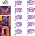 10 Pack Fairy Lights Battery Operated - 3 Speed Modes, 7Ft 20 LED String Twinkle Lights, Waterproof Copper Wire, Mini Firefly Light for Mason Jars Vases Christmas Decor, Multi-Colored