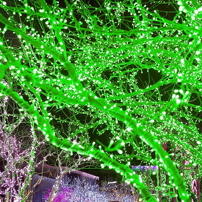 Battery Operated String Lights with Remote Timer - Waterproof, 8 Modes, Green (16.4ft), Indoor/Outdoor Decorations for Bedroom, Garden, Party, Xmas Tree