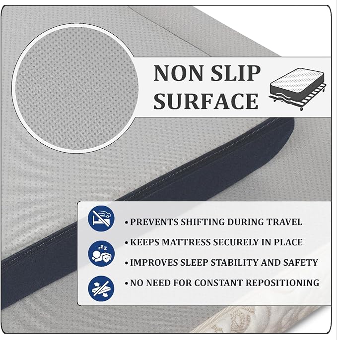 Foamma 4” x 32” x 75” Water Resistant RV Bunk Mattress, Firm High Density Foam, Comfortable and Durable Polyester Cover, Truck, Camper, Travel Trailer, Made in USA!