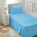 Mejoroom Twin XL Sheet Set - Hotel Luxury Microfiber Sheet & Pillowcase Sets Fits College Dorm Room Mattress - Soft, Breathable, Wrinkle & Fade Resistant - 3 Piece (Denim Blue)