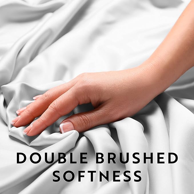 Linen Market Double-Brushed Microfiber Twin XL Sheet Set 3 Piece – Oeko-TEX Certified Ultra Soft & Wrinkle-Free - 16" Deep Pocket Sheets - Easy Care Twin XL Size - Light Blue