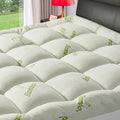 Premium Viscose Made from Bamboo Queen Size Mattress Topper for Back Pain, 1200 GSM Quilted Fitted Extra Thick Mattress Pad,Pillow Top Mattress Cover with Deep Pocket Up to 21 Inches（60 * 80inch）