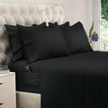 DREAMCARE King Size Sheets Set – 6 pcs Cooling Bed Sheets – up to 15” Deep Pocket King Sheet Set – 2500 Supreme Collection – Extra Soft 100% Brushed Microfiber Hotel Luxury with Side Pocket – Black