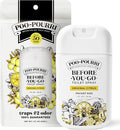 Poo-Pourri Before-You-Go Pocket Toilet Spray, Travel Essentials, Original Citrus, 1 Fl Oz, Up to 50 Uses, On-The-Go Bathroom Odor Deodorizer with Essential Oils, TSA Approved Size, Lemon Bergamot