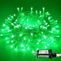 JMEXSUSS Green Christmas Lights Clear Wire, 66ft 200 LED Green Lights for Christmas Decor, Connectable Evergreen String Light Indoor Outdoor for Christmas Tree Home Garden Xmas Decorations