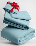 Mellanni Twin XL Sheets Set - 3 PC Iconic Collection Bedding - Hotel Luxury, Extra Soft, Cooling Bed Sheets - Wrinkle, Fade, Stain Resistant (Twin Extra Long, Aqua)