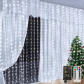 Ollny Curtain Lights 600LED 19.7ft x 9.8ft, IP67 Waterproof Outdoor Curtain Rice Lights with Remote, Plug-in Untangle Fairy Curtain Light with 8 Modes 3 Timers for Wall Backdrop Decor(Cool White)