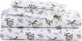 Eddie Bauer - Full Sheets, Cotton Flannel Bedding Set, Brushed For Extra Softness, Cozy Home Decor (Woodland Friends, Full)
