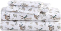 Eddie Bauer - Twin Sheets, Cotton Flannel Bedding Set, Brushed For Extra Softness, Cozy Home Decor (Woodland Friends, Twin)