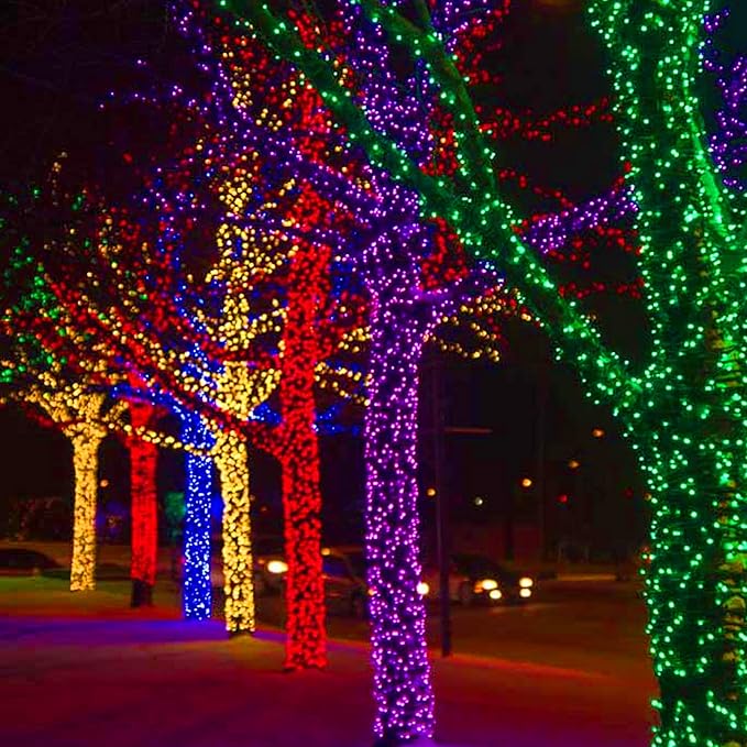 Dazzle Bright Green Christmas String Lights, 100 LED 33 FT Halloween Lights with 8 Modes, Waterproof Christmas Decorations for Indoor Outdoor Holiday Party Home Tree Decor